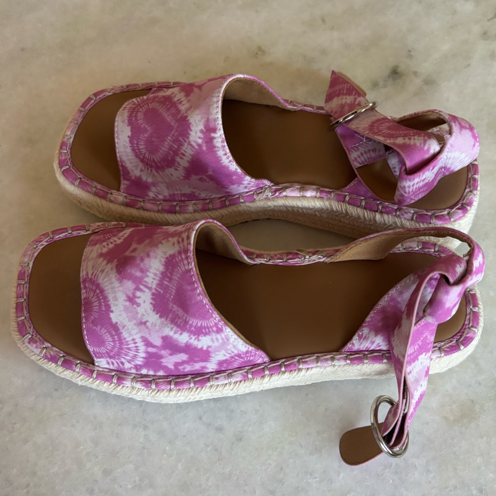 ASOS design tie dye platform sandals - Picture 3 of 5